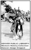 Continously rotating pictures of Native American culture.