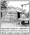Continously rotating pictures of Native American culture.