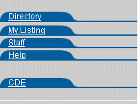 Image of Dental Directory main navigation
