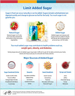 Thumbnail image of Limit Added Sugar