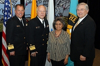 Left to Right: Dr. Charles Grim, Marion Anderson, and Robert McSwain