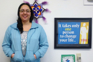 Yvonne Iverson, a member of the Confederated Tribes of Warm Springs, participated in the Diabetes Prevention Program at Warm Springs Health and Wellness Center.