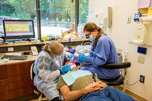 Externs are able to perform examinations, cleanings and minor extractions.