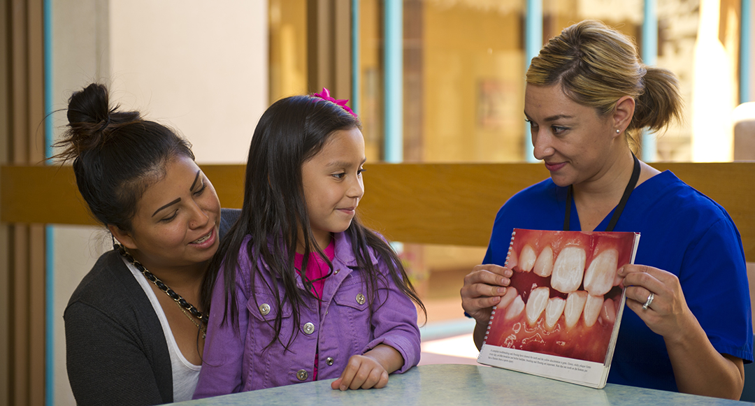 Outside of the treatment room, dental hygienists also educate patients and conduct community outreach.                                  