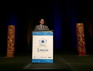 IHS Office of Tribal Self-Governance Director Ben Smith presented at the Healing Our Spirit Worldwide conference on advancing innovation and new opportunities to achieve health equity for American Indians and Alaska Natives.