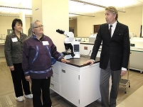 Thumbnail - clicking will open full size image - Laboratory space at the Samuel Simmonds Memorial Hospital.