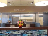 Thumbnail - clicking will open full size image - The pharmacy at the Samuel Simmonds Memorial Hospital.