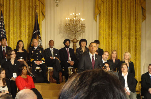 President Obama speaking at the White House Conference on Bullying Prevention