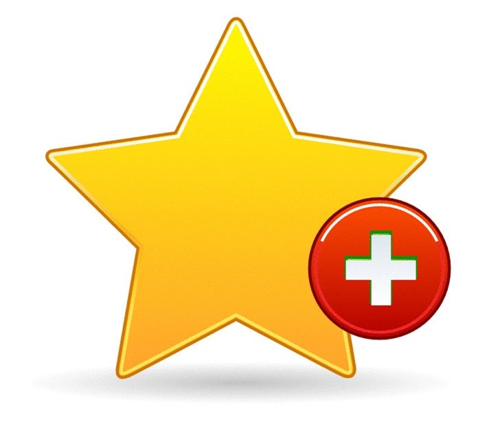 Gold star and medical cross