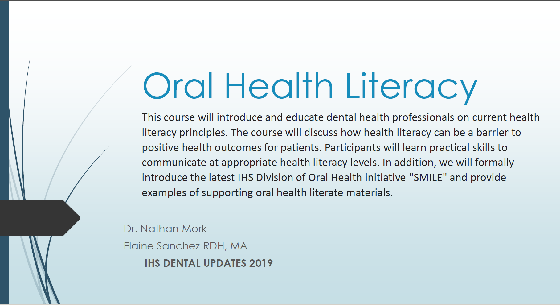 IHS Division of Oral Health Literacy
