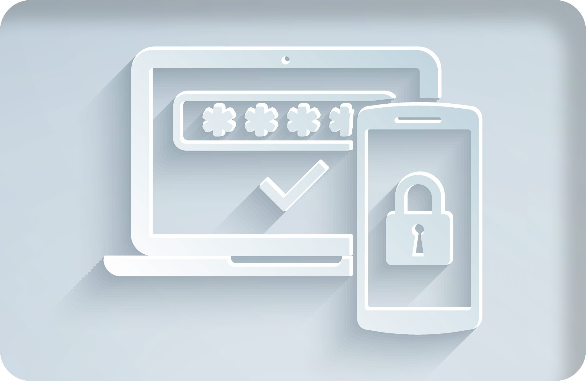 A secure computer and cellphone.