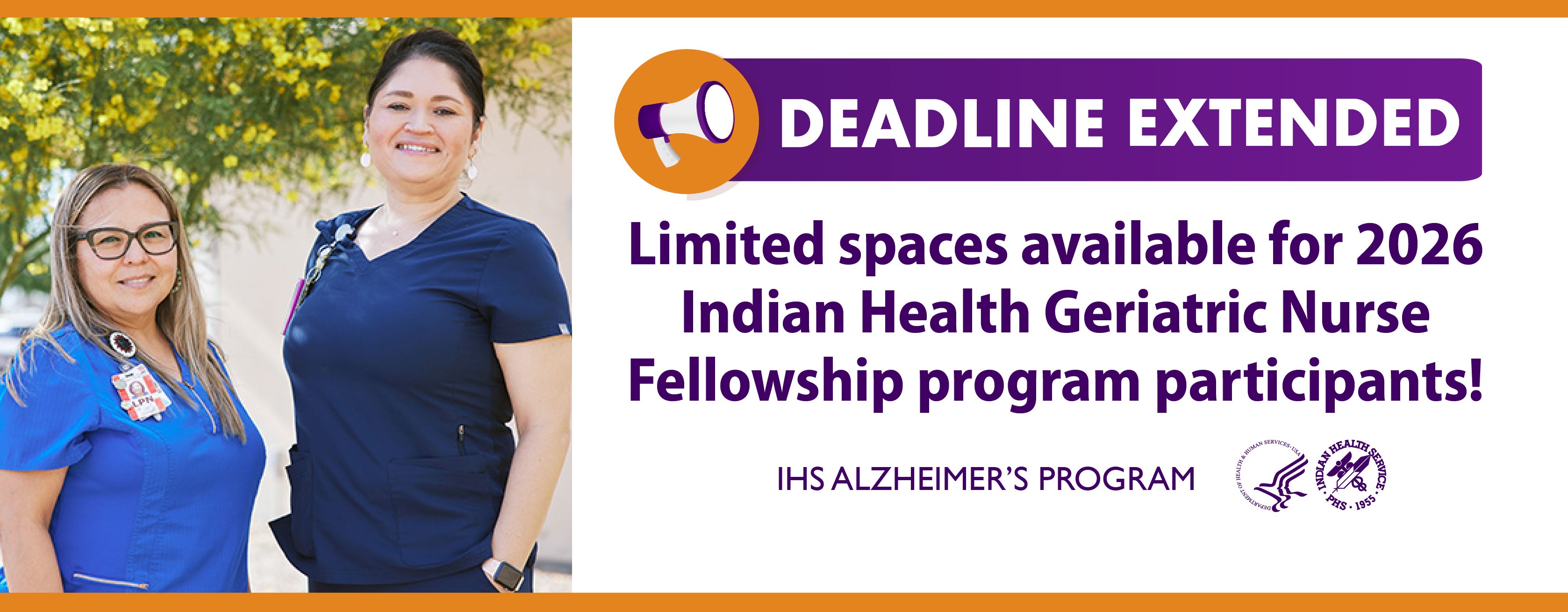 EXTENDED: Apply for the Indian Health Geriatric Nurse Fellowship! /sites/alzheimers/themes/responsive2017/images/banners/ | gnfalz2025extended.jpg