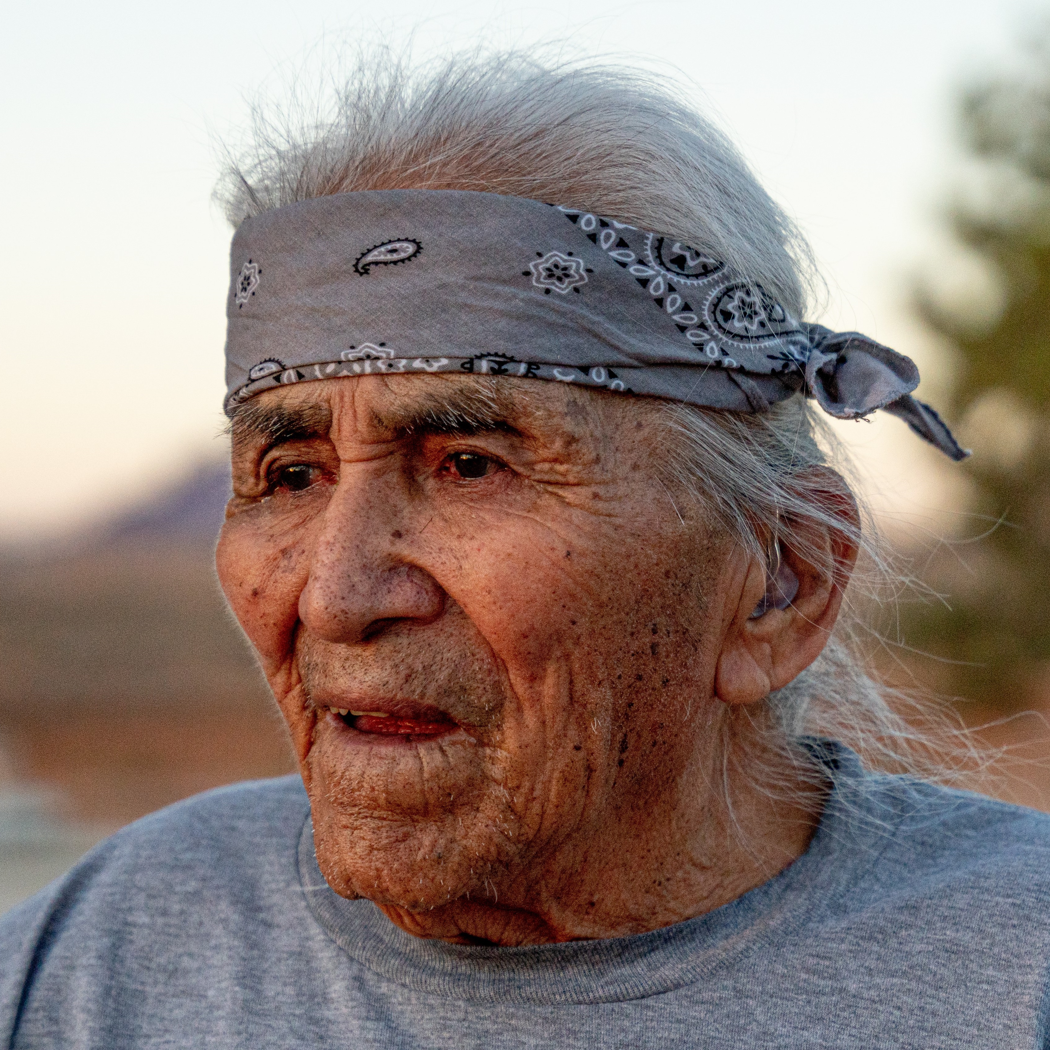 An elder native man.