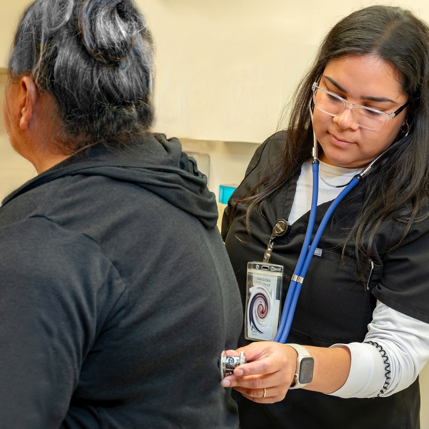 nurse with patient