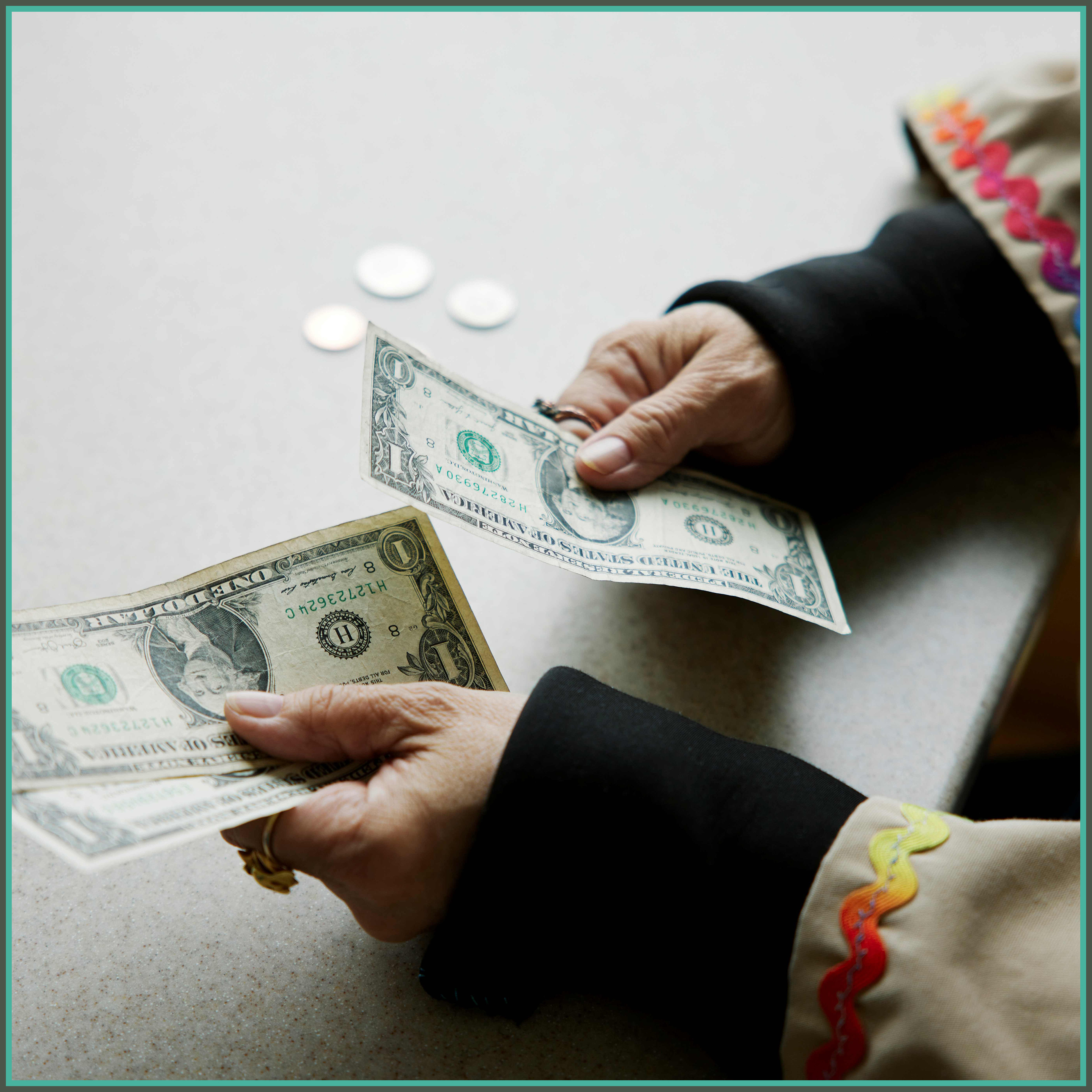 counting money