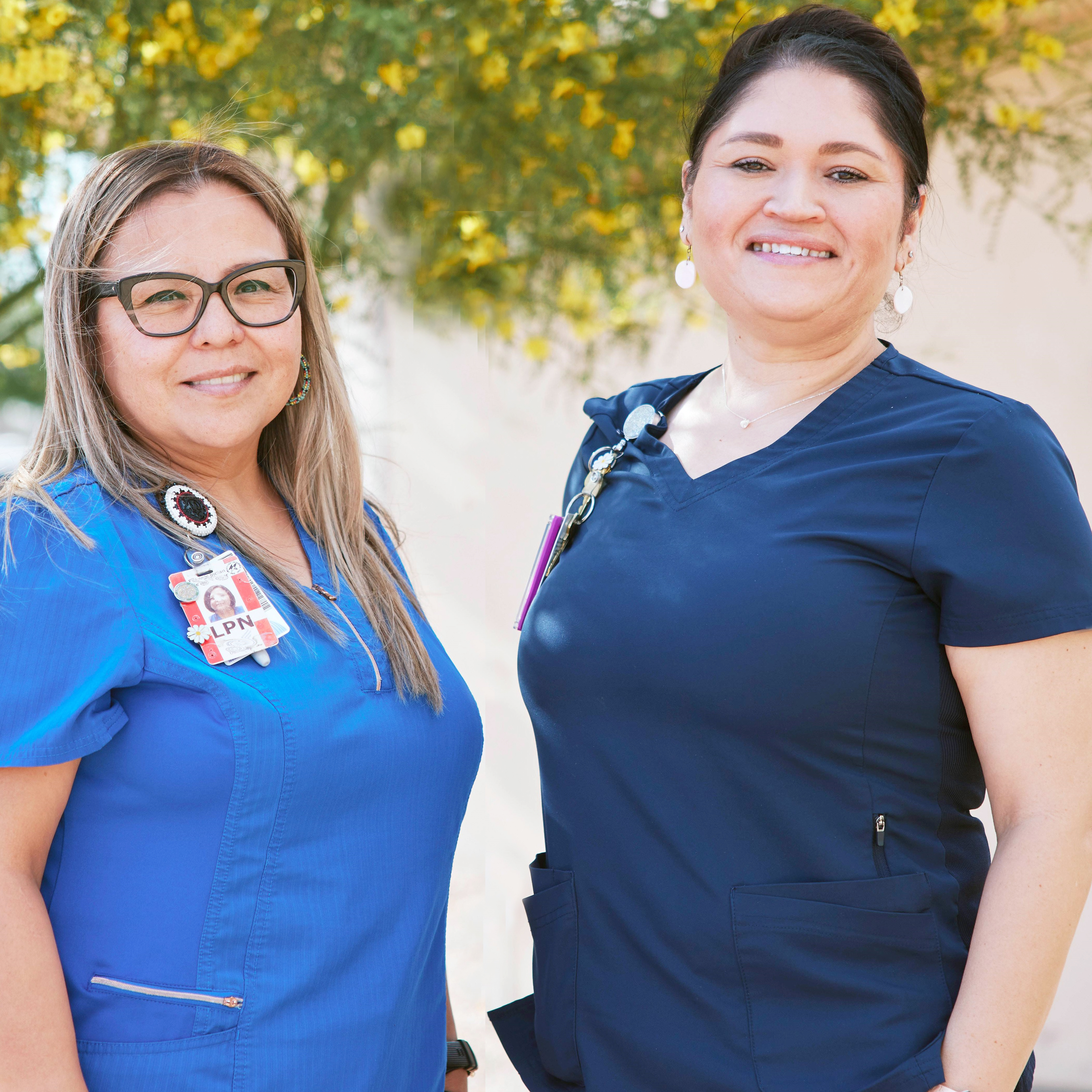 Two medical workers