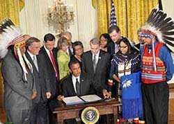 Signing of the Tribal Law and Order Act