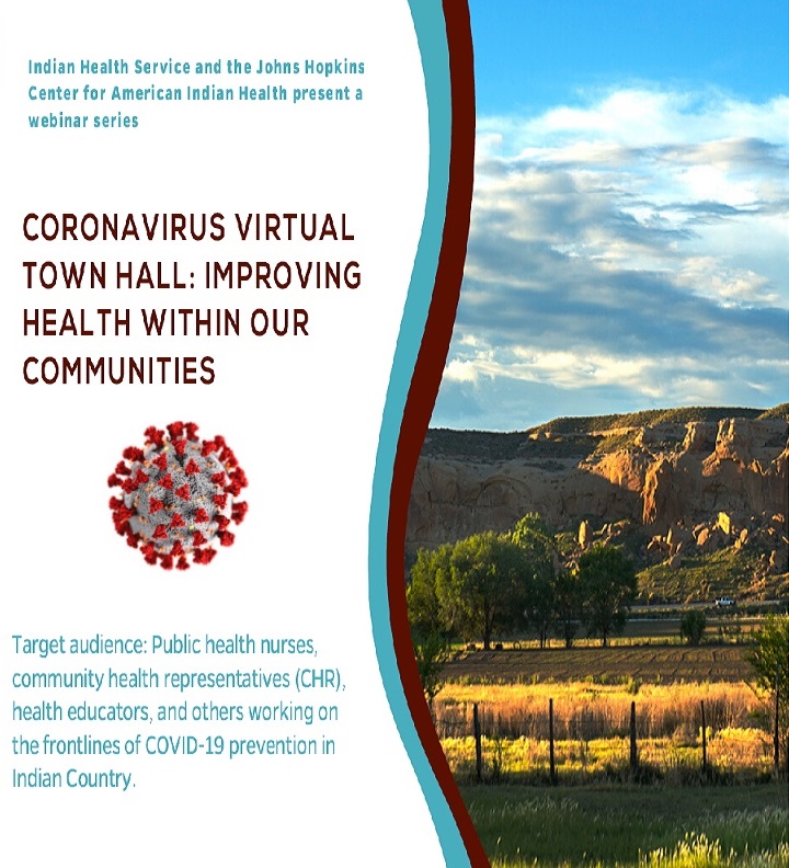 COVID-19 Virtual Town Hall flyer