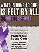 family violence prevention poster detail