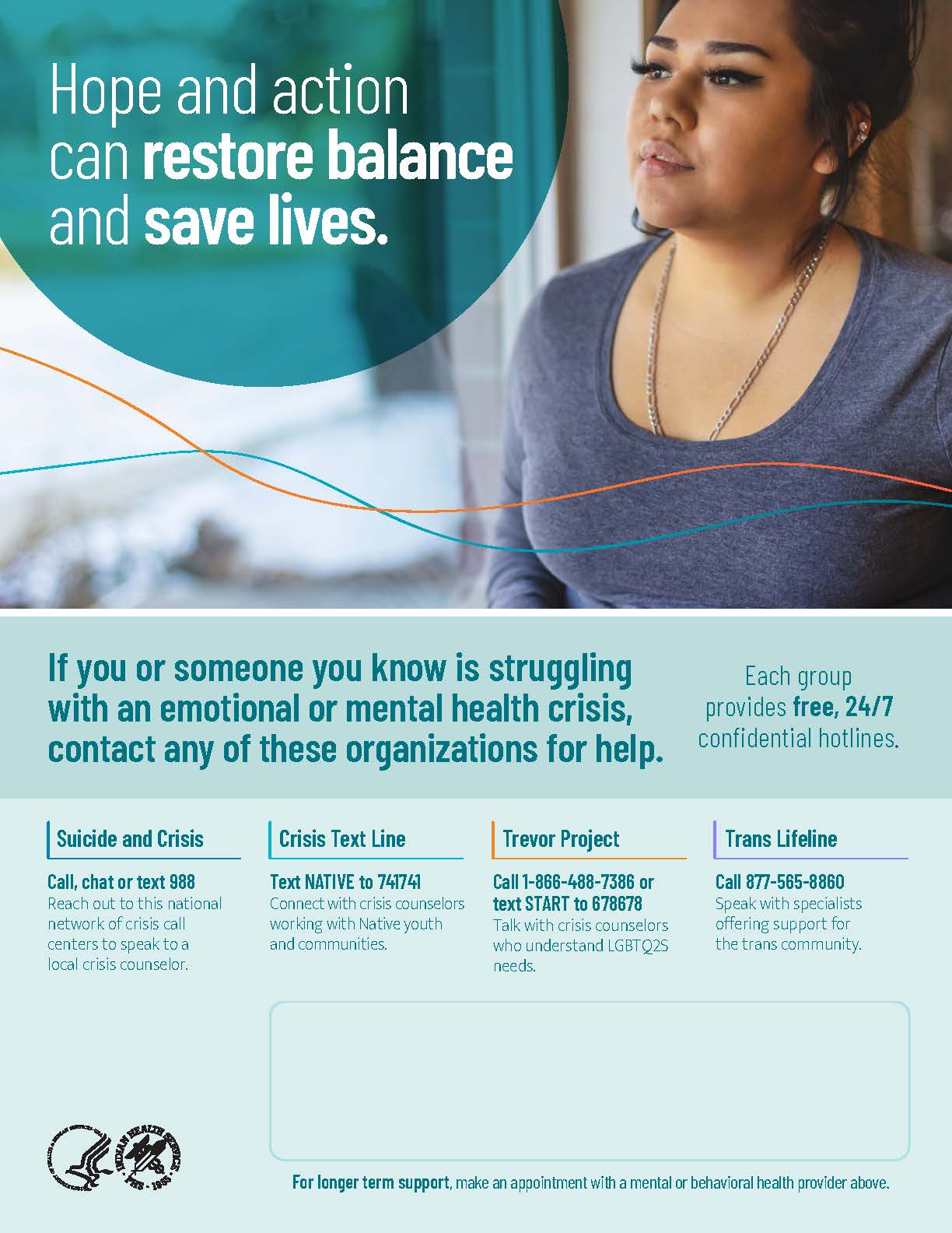 Suicide and Crisis Prevention Posters