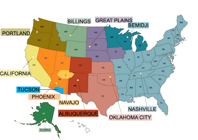 IHS Area Map