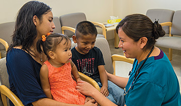 Nurse and children