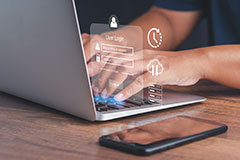 Graphic of pie charts and graphs