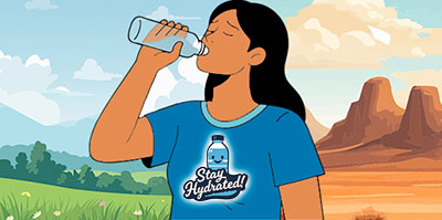 Protect Your Kidneys - Stay Hydrated. Drink enough water when working or exercising in heat and humidity