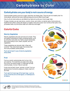 Carbohydrates by Color