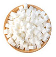 Bowl of sugar cubes