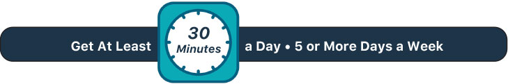 Get At Least 30 Minutes a Day - 5 or More Days a Week