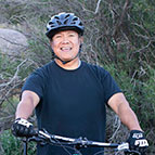 Joe smiling and looking happy