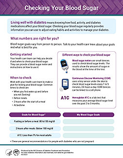 Thumbnail image of Checking Your Blood Sugar