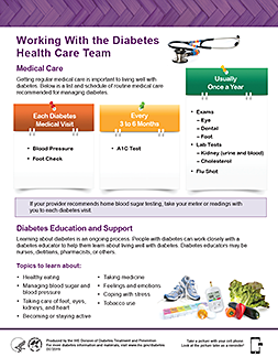 Thumbnail image of Working With the Diabetes Health Care Team