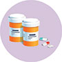 Rx Medication containers and pills.