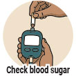 Check blood sugar