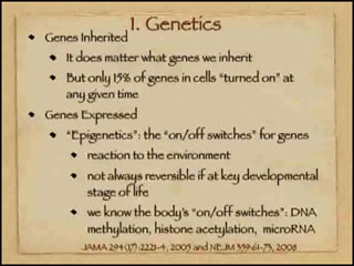 Video: Genetics/Epigenetics
