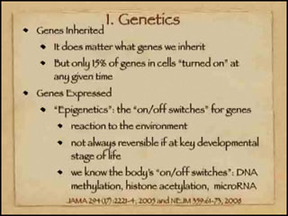 Video: Genetics/Epigenetics