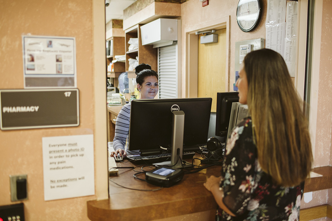 check in desk