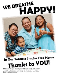 Tobbaco free family poster