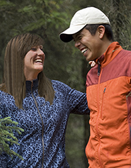 two people outdoors