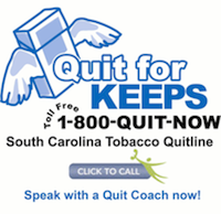 Quit for Keeps, Call Toll Free 1-800-784-8669, South Carolina Tobacco Quitline, Click to Call, Speak with a Quit Coach now!