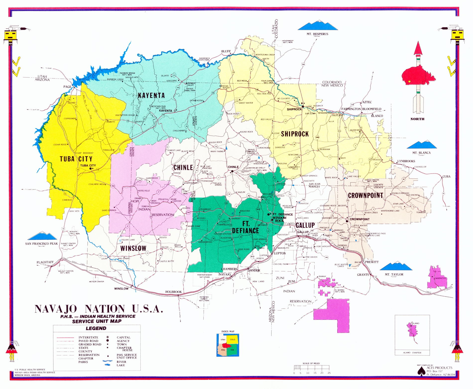 Navajo Nation District Map