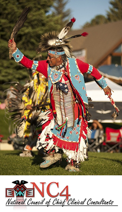 Indian dancer with National Council of Chief Clinical Consultants logo