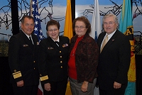 Left to Right: Dr. Charles Grim, Dr. Sara Dye, Anna M. Bosma, and Robert McSwain