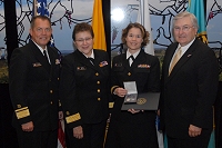 Left to Right: Dr. Charles Grim, Dr. Sara Dye, Sherry Lulf, and Robert McSwain