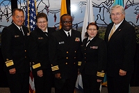 Left to Right: Dr. Charles Grim, Dr. Sara Dye, Godwin Odia, Mary Ann Niesen, and Robert McSwain