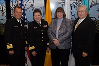 Left to Right: Dr. Charles Grim, Dr. Sara Dye, IHS Employee and Robert McSwain