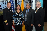 Left to Right: Dr. Charles Grim, Denise Ansala, Jim Toya, and Robert McSwain