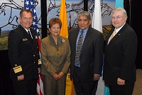 Left to Right: Dr. Charles Grim, Beatrice Calabaza, Jim Toya, and Robert McSwain